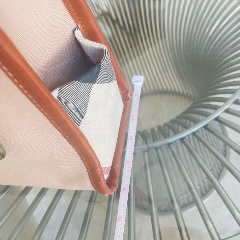 Burberry Nova Check Tan, Canvas and Leather Tote with Dust Cover. Authentic. - Picture 14 of 16